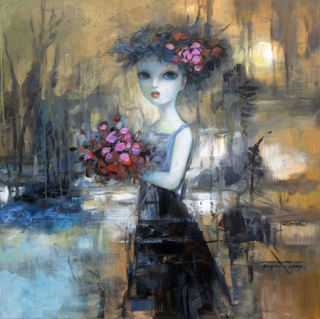 Flower Girl by artist Ping Irvin